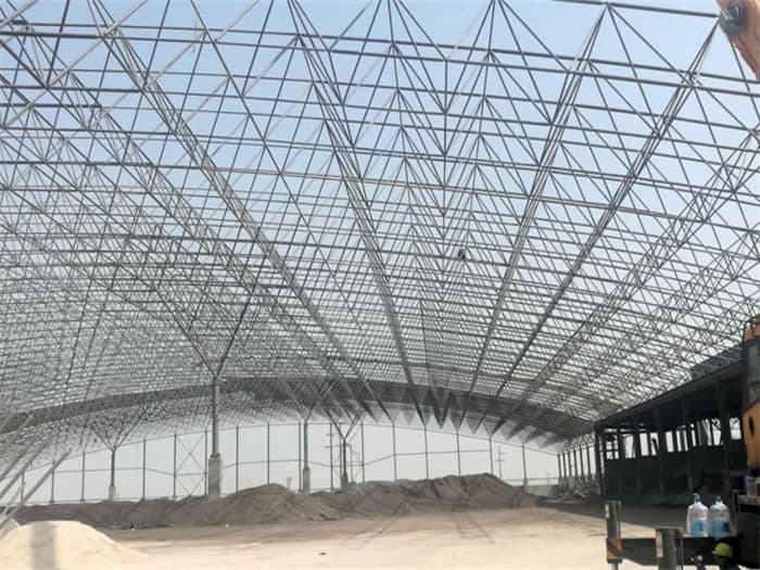 江油钢厂料仓网架工程